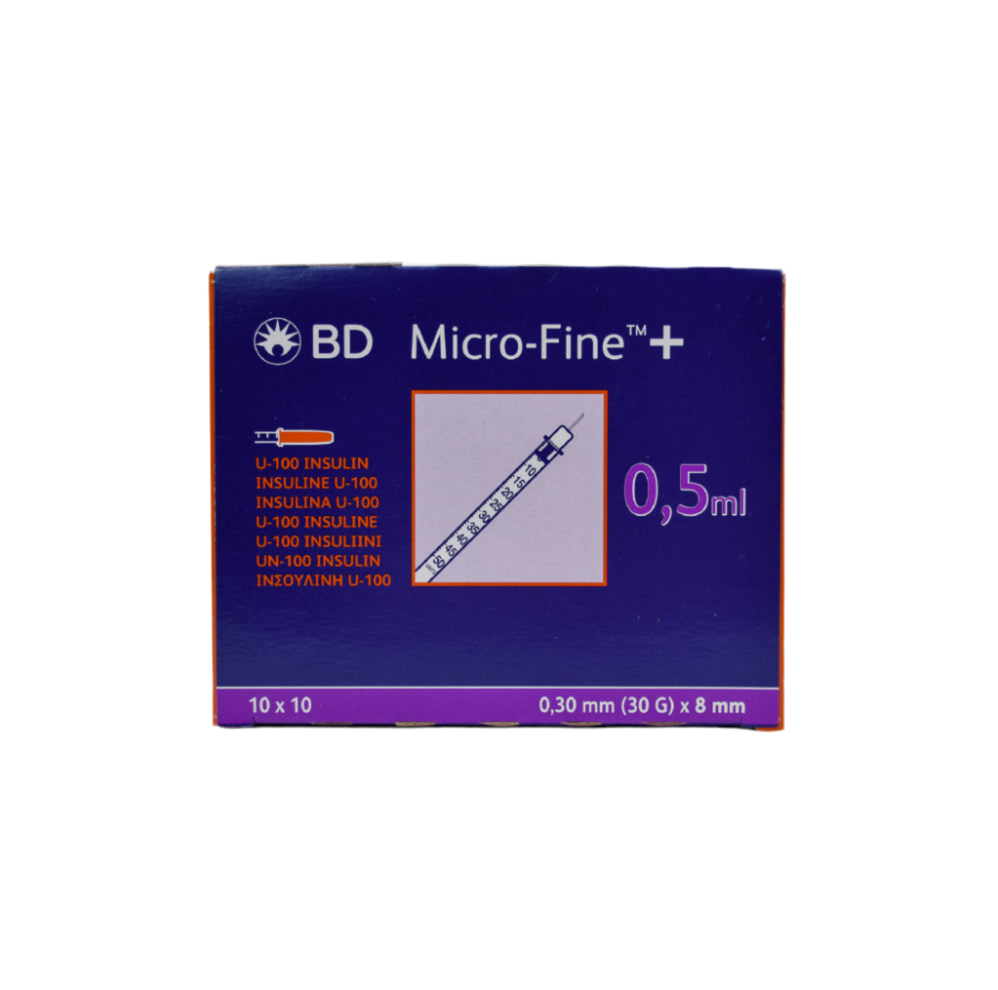 BD Micro Fine+ 0.5ml Insulin Syringes 30G